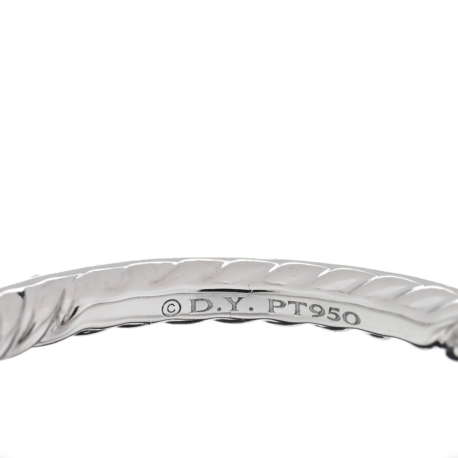 David Yurman Platinum Blue Sapphire 1.85mm Eden Eternity Band Ring 49 5 5 of 5