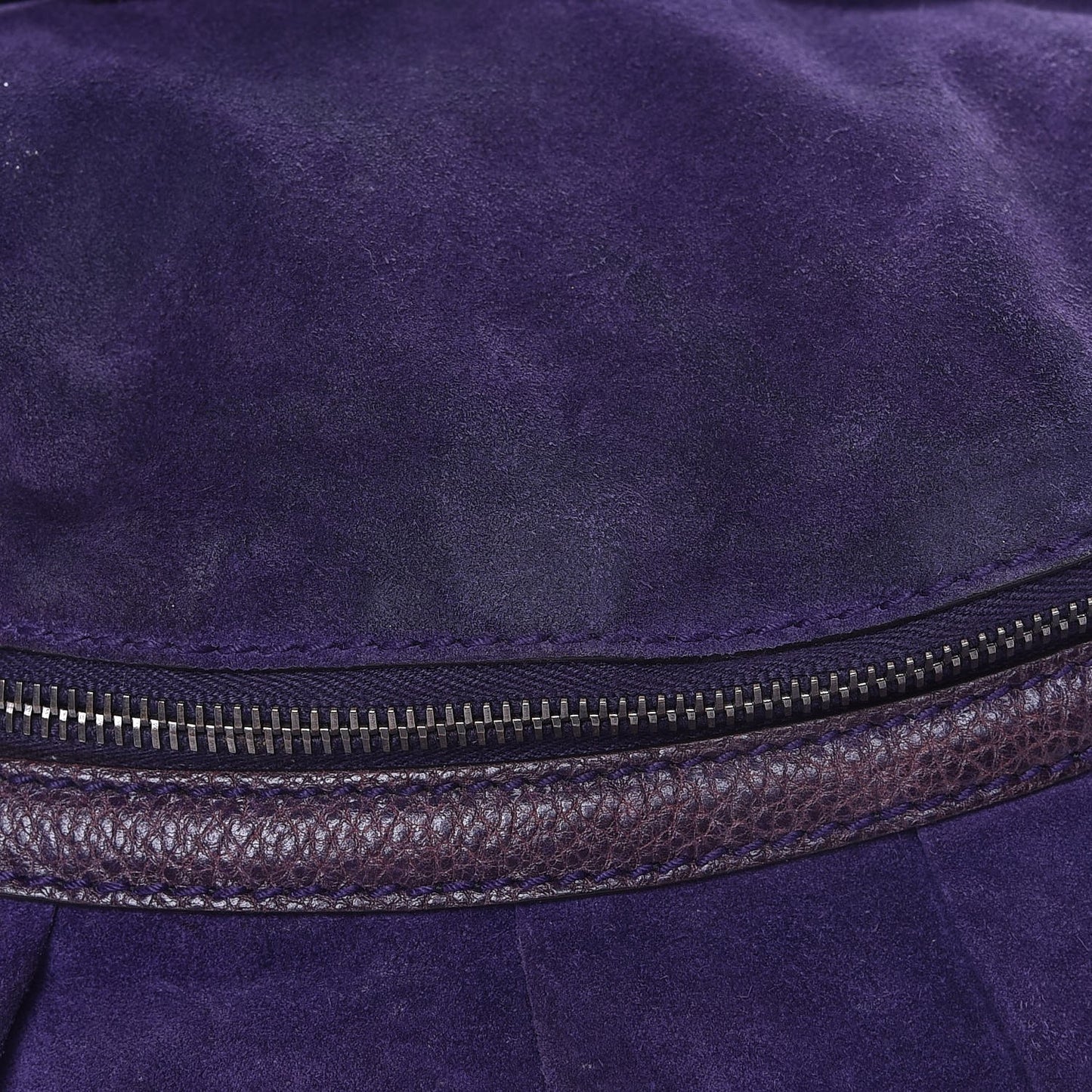 Suede Icon Bit Shoulder Bag Purple