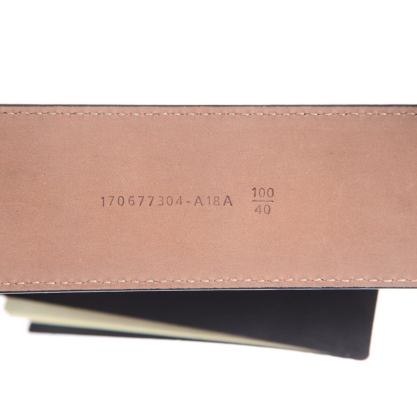 Vitello Grace FF 1974 Embossed Belt 100 40 Black
