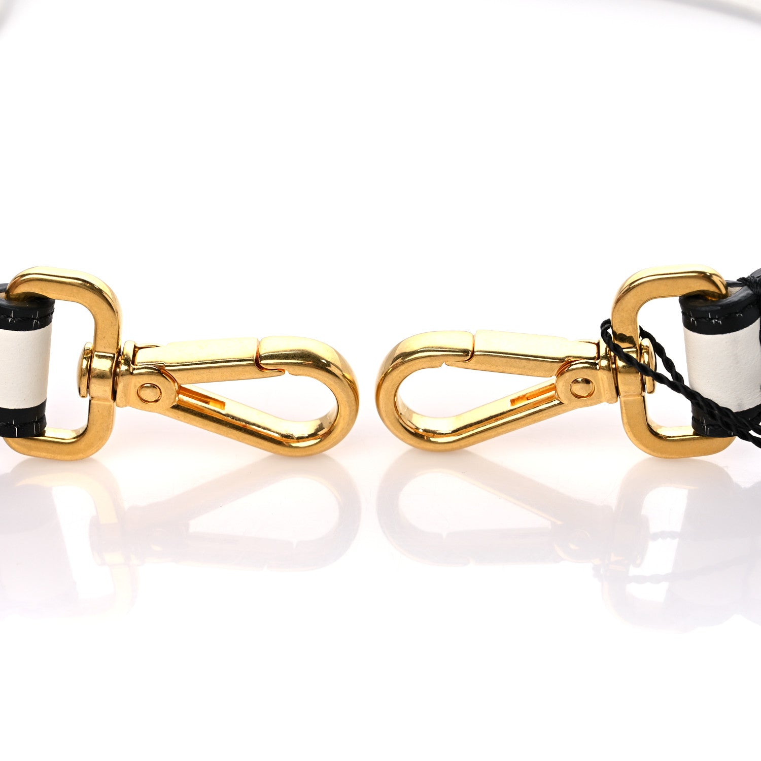 Fendi X JOSHUA VIDES Vitello Grace Logo Regular Strap You Optical White Black 5 of 5