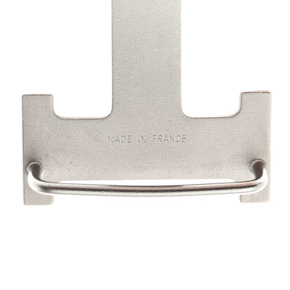 Hermes Brushed Palladium 32mm H Belt Buckle 3 of 3