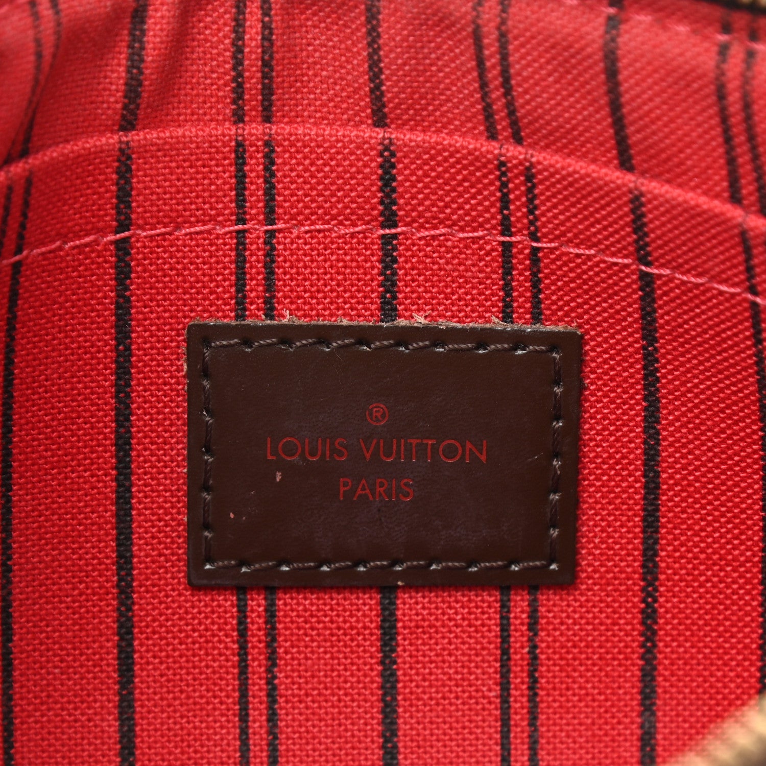 Louis Vuitton Damier Ebene Neverfull MM GM Pochette 6 of 9