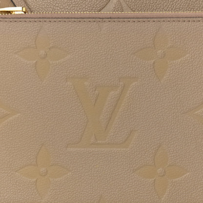 Louis Vuitton Empreinte Monogram Giant Neverfull MM Tourterelle 9 of 14
