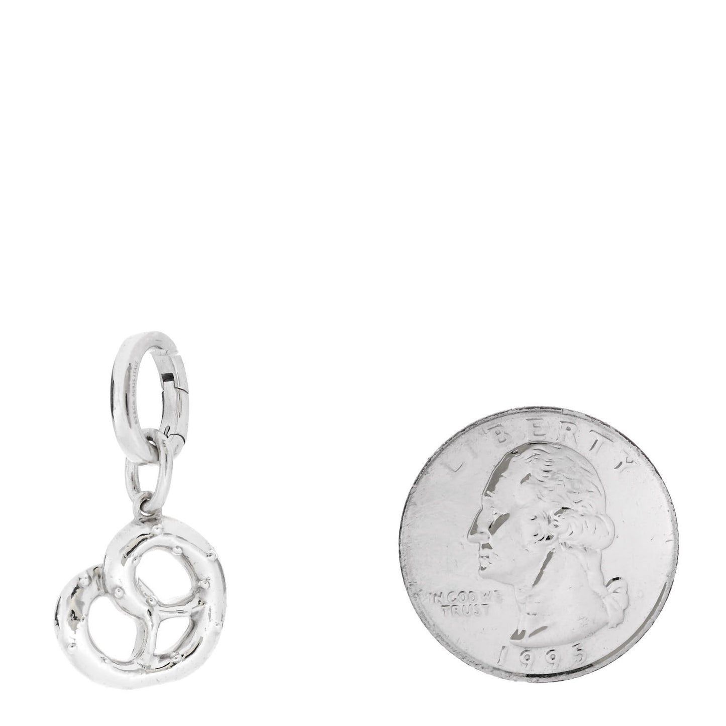 Sterling Silver Pretzel Charm
