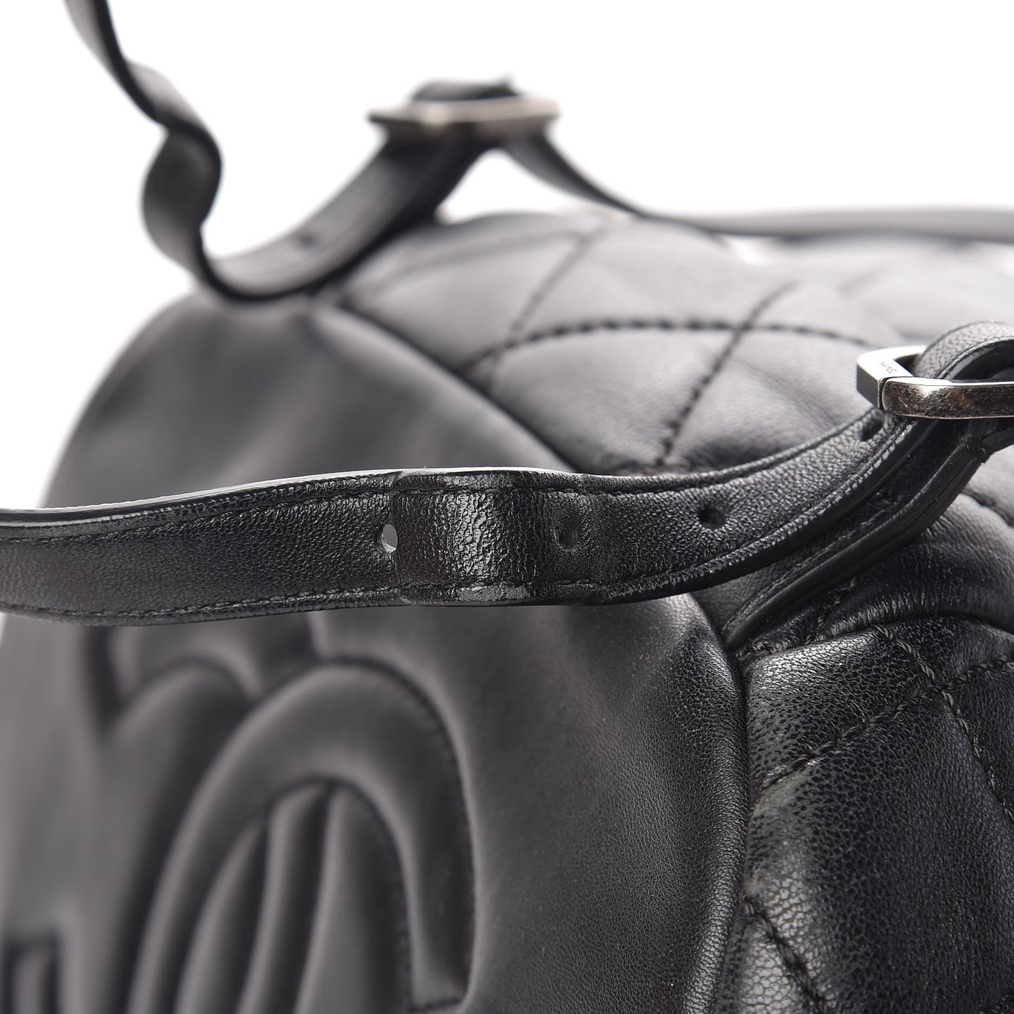 Lambskin Quilted Daily Supple Backpack Black
