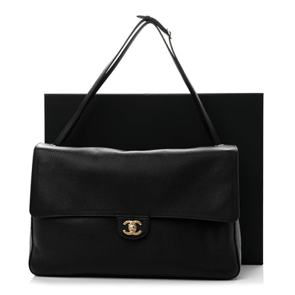 Chanel Grained Calfskin Souplissimo Maxi Flap Black 11 of 11