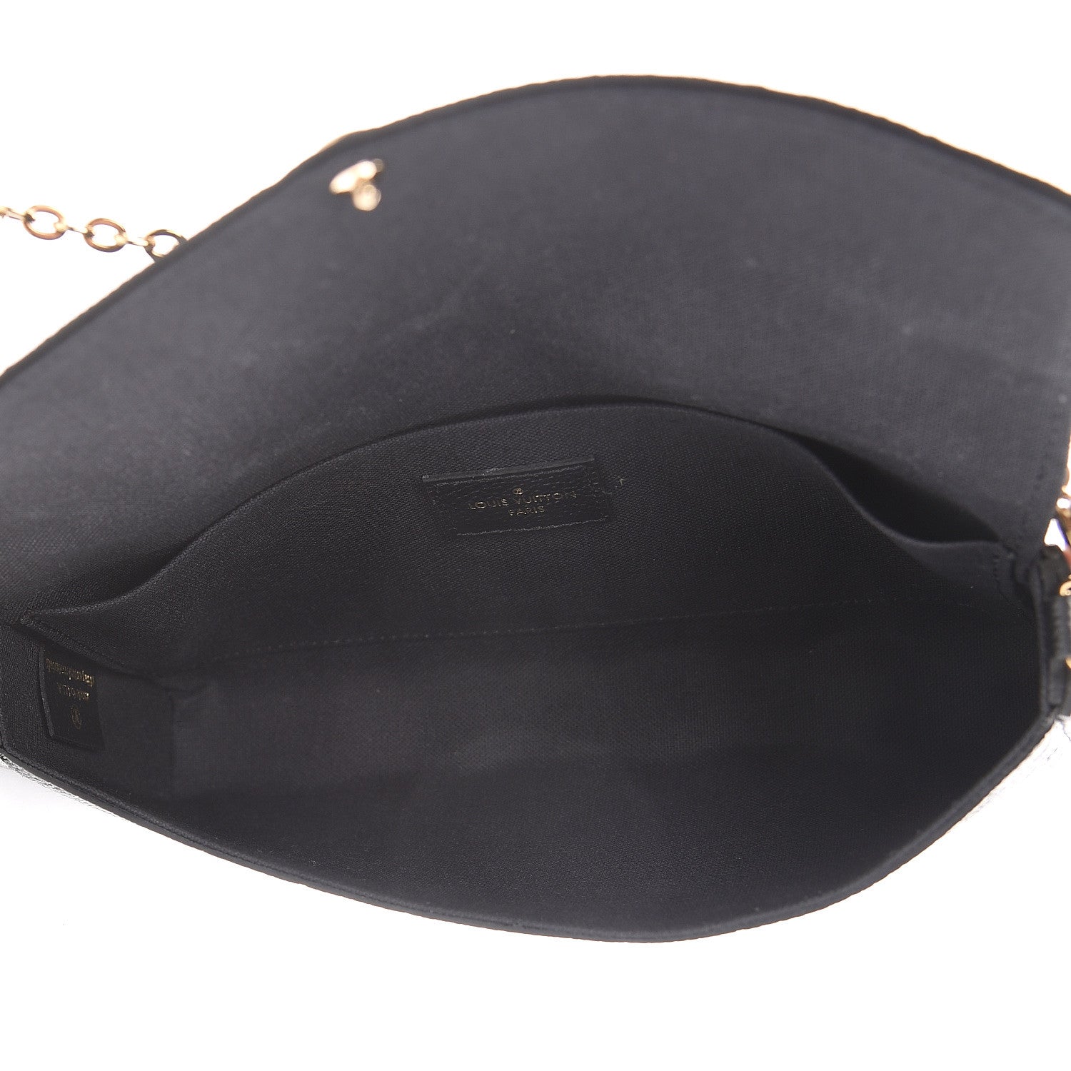 Louis Vuitton Empreinte Pochette Felicie Chain Wallet Black 6 of 11