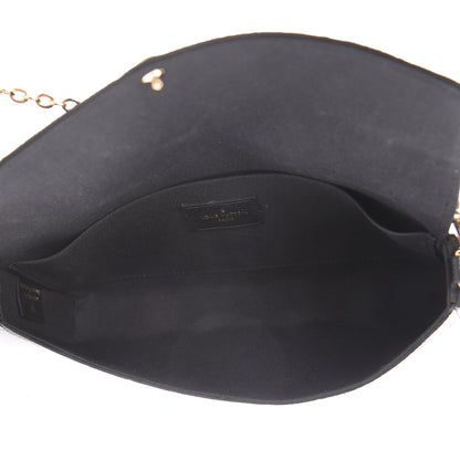 Louis Vuitton Empreinte Pochette Felicie Chain Wallet Black 6 of 11