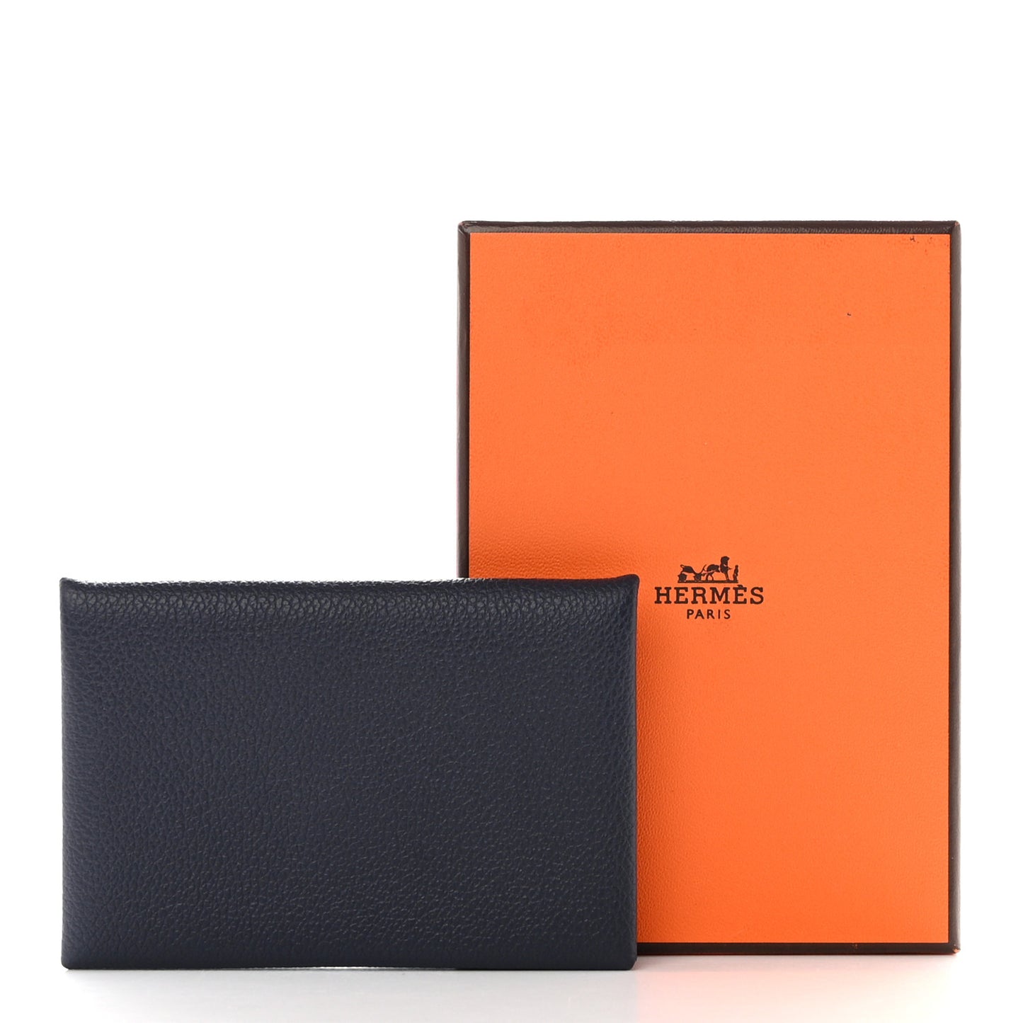 Evercolor Verso Calvi Card Case Bleu Nuit Caramel