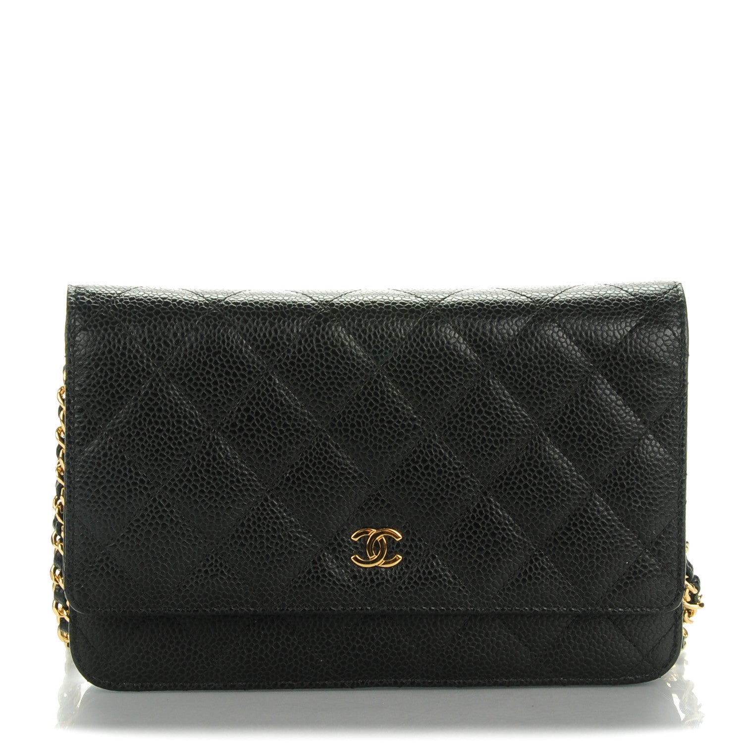Chanel Caviar Quilted Wallet On Chain WOC Black 1 of 8