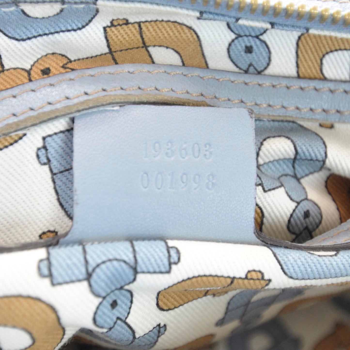 Guccissima Medium Joy Boston Light Blue
