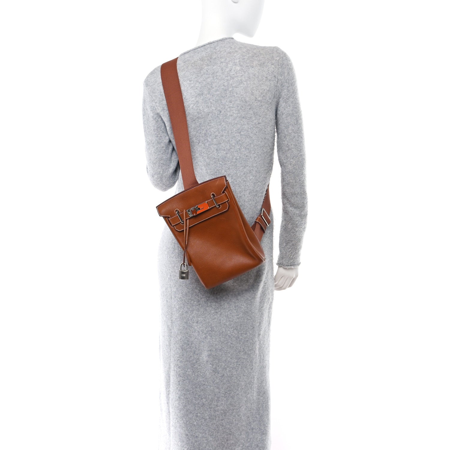 Hermes Natural Barenia Faubourg Hac A Dos PM Backpack Fauve 2 of 12