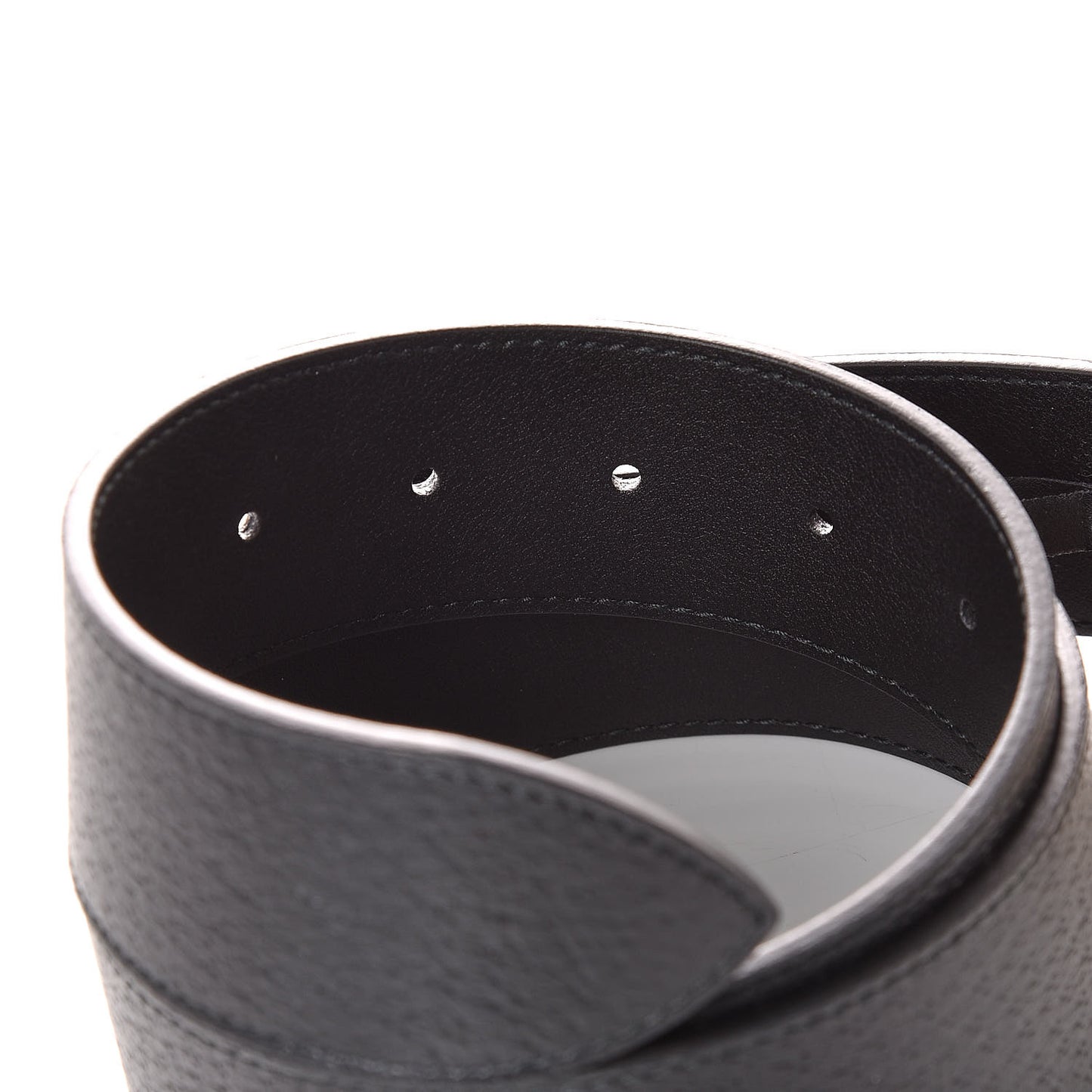 Textured Calfskin Double G 40mm Belt 85 34 Black