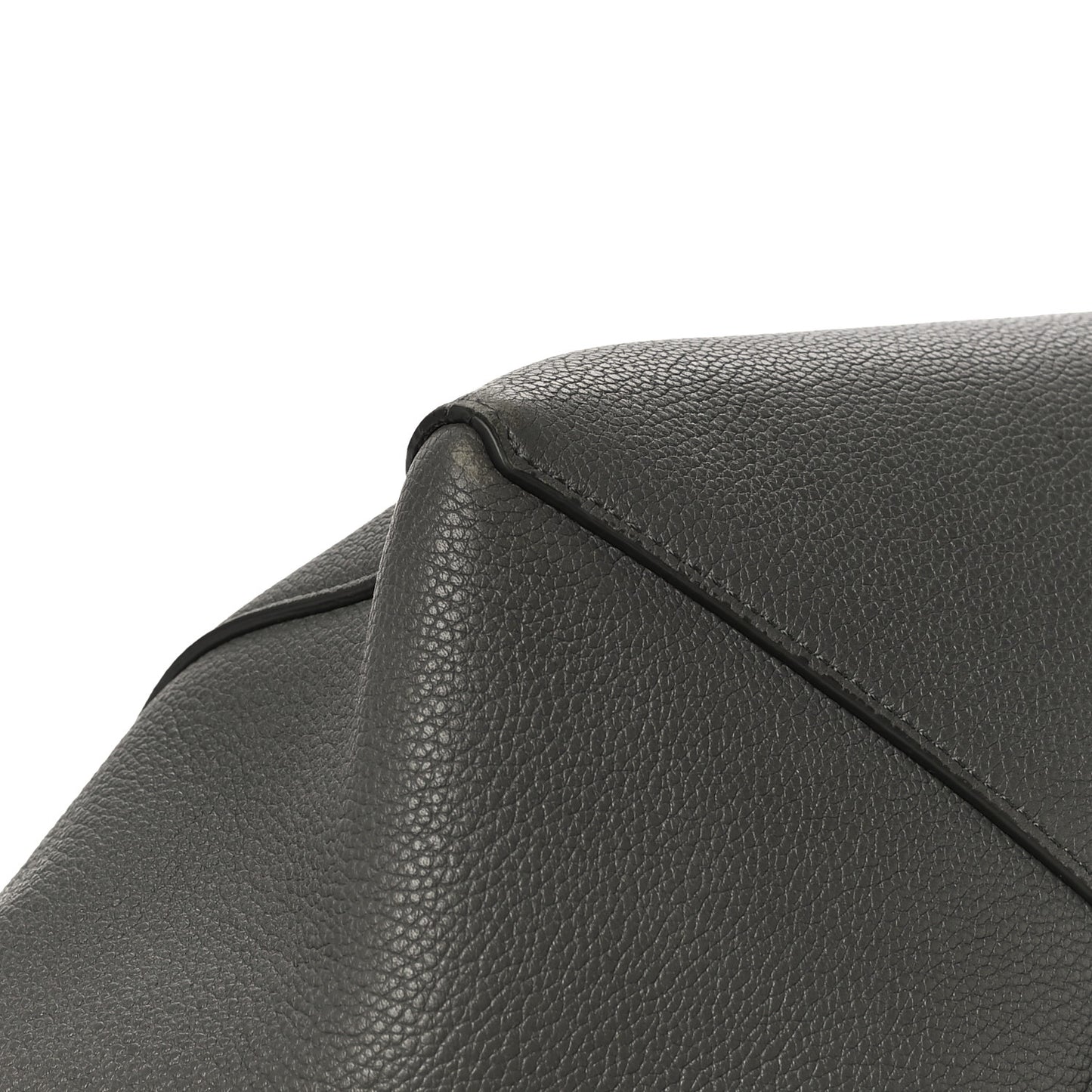 Soft Grained Calfskin Small Belt Cabas Phantom Grey