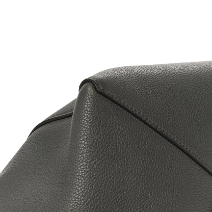 Celine Soft Grained Calfskin Small Belt Cabas Phantom Grey 11 of 15