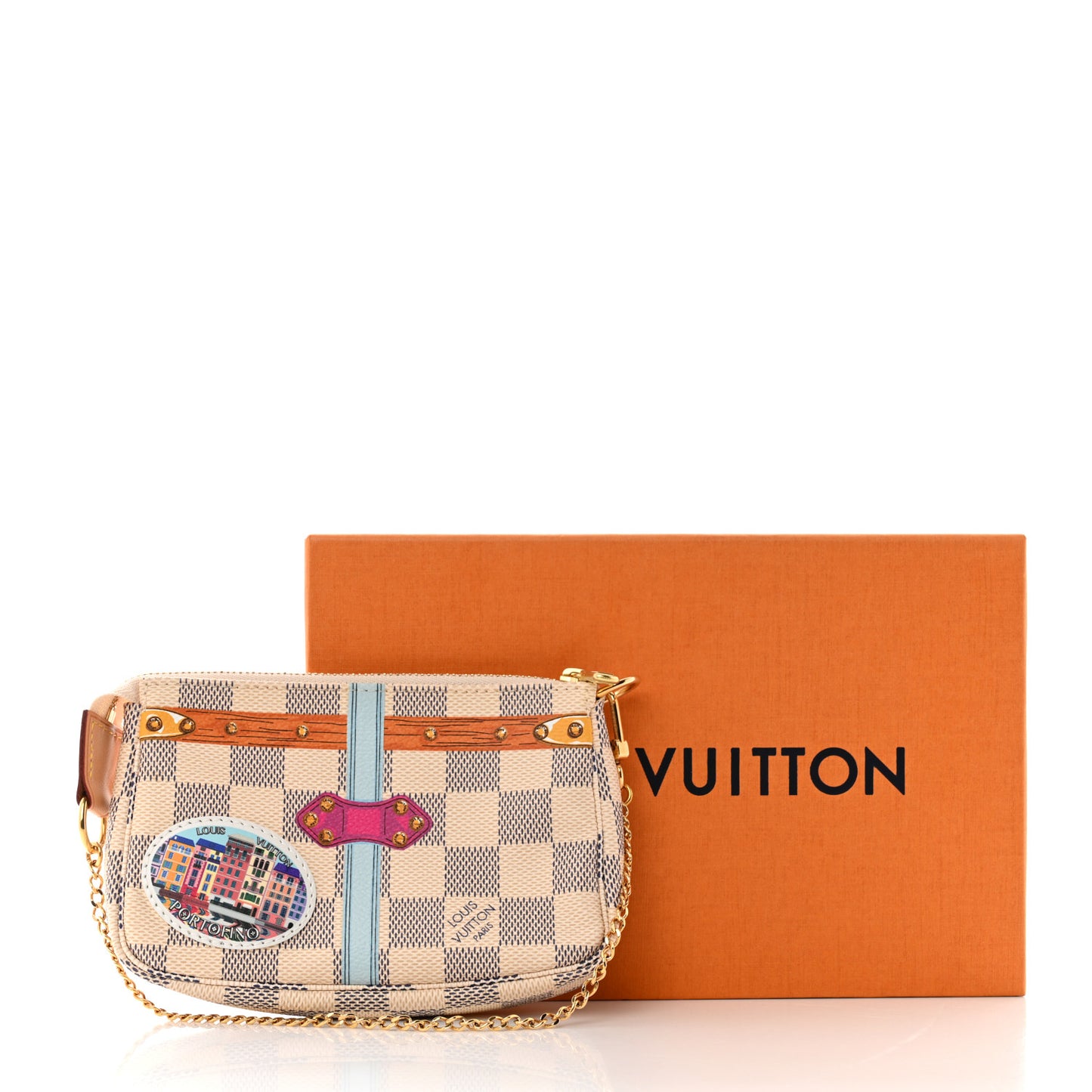 Damier Azur Summer Trunks Portofino Mini Pochette Accessories