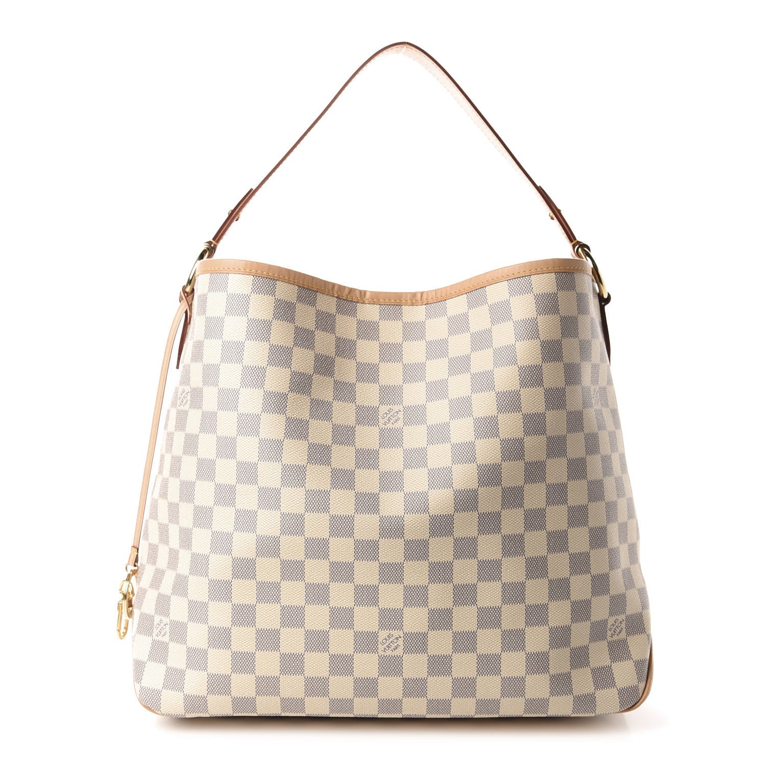 Louis Vuitton Damier Azur Delightful MM Rose Ballerine 1 of 11