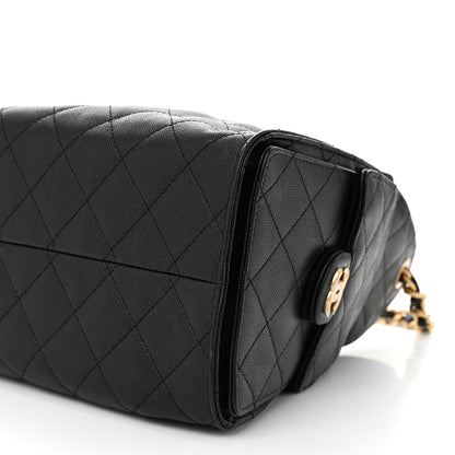 Chanel Caviar Quilted Small Chanel 25 Handbag Black 10 of 10