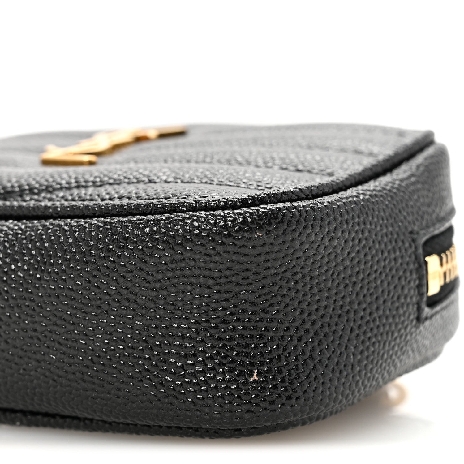 Saint Laurent Grain De Poudre Matelasse Monogram Baby Lou Camera Bag Black 10 of 11