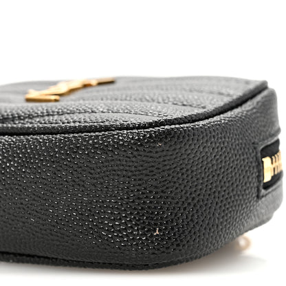 Saint Laurent Grain De Poudre Matelasse Monogram Baby Lou Camera Bag Black 10 of 11
