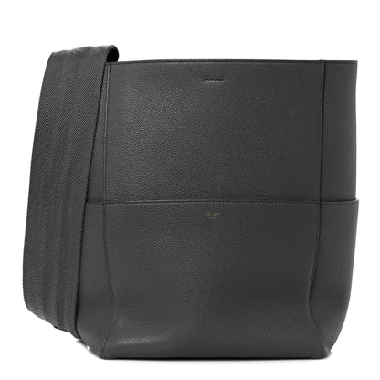 Celine Soft Grained Calfskin Sangle Bucket Bag Kohl 1 of 22