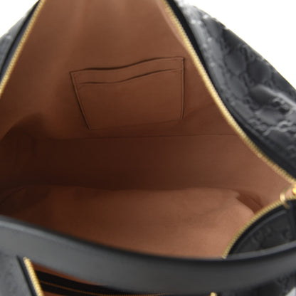 Gucci Guccissima Signature Large Linea A Hobo Black 5 of 10
