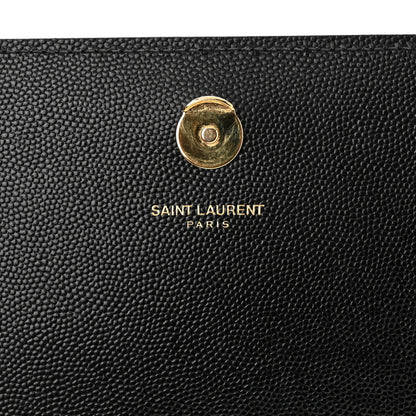 Saint Laurent Grain De Poudre Medium Classic Monogram Kate Satchel Black 6 of 11