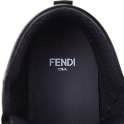 Fendi Nappa Macro FF Embossed High Top Sneakers 37 Black 9 of 11