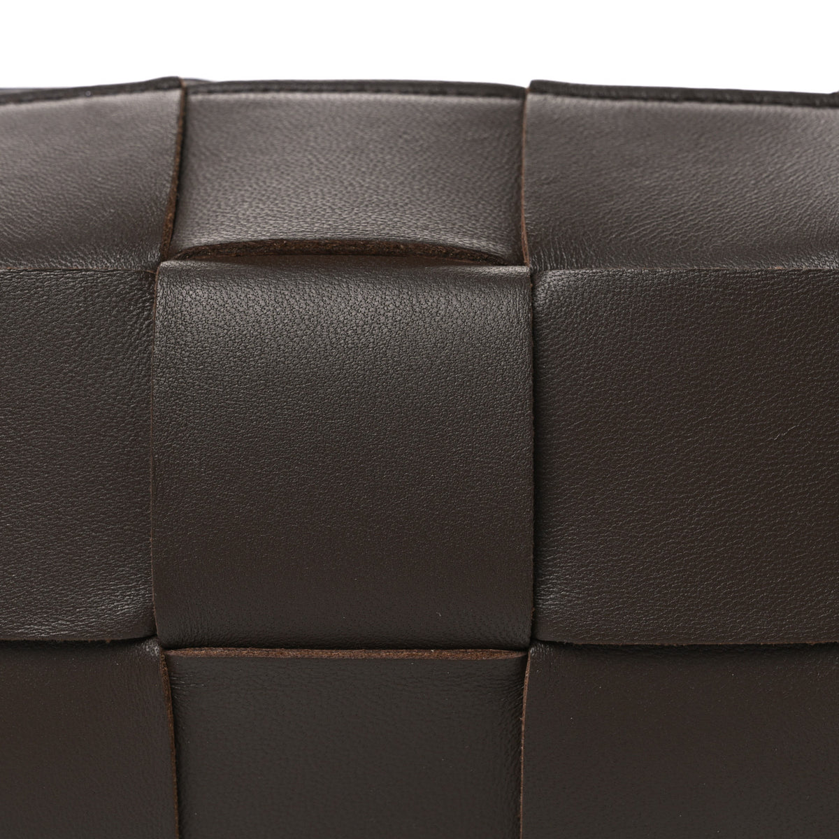 Lambskin Maxi Intrecciato Small Brick Cassette Bag Light Brown
