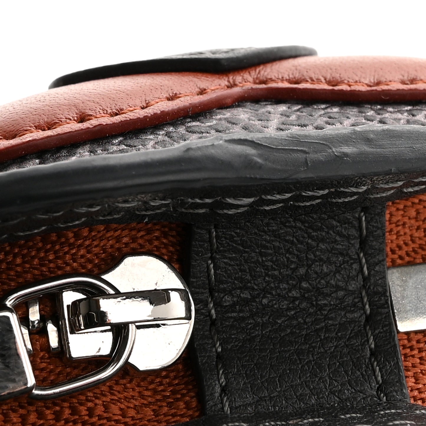 Monogram 57th Street NYC Dog Bag Charm Key Holder Brown