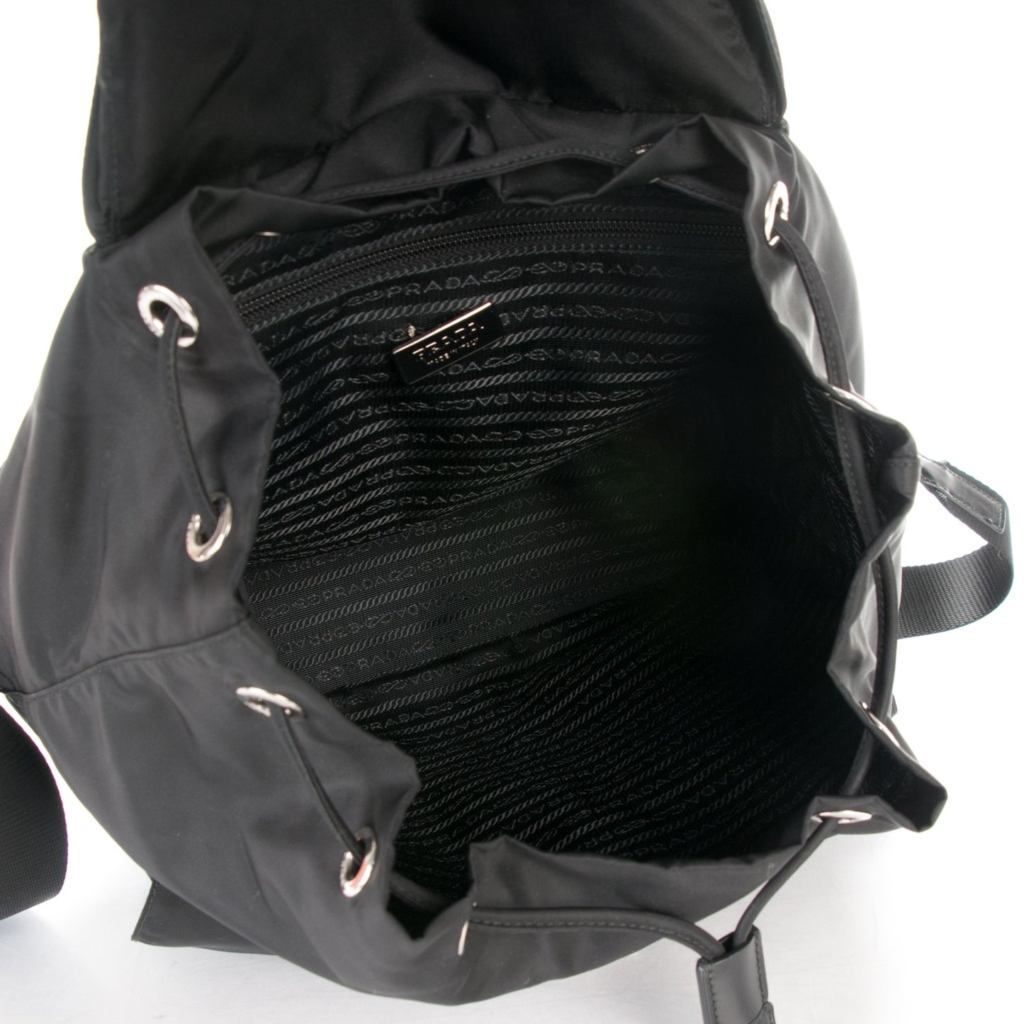 Nylon Vela Medium Backpack Black