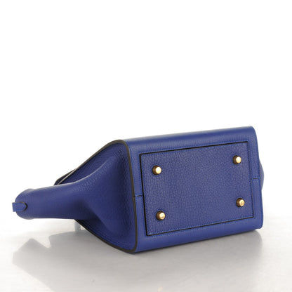 Celine Crisped Calfskin Mini Tie Knot Tote Indigo 4 of 8