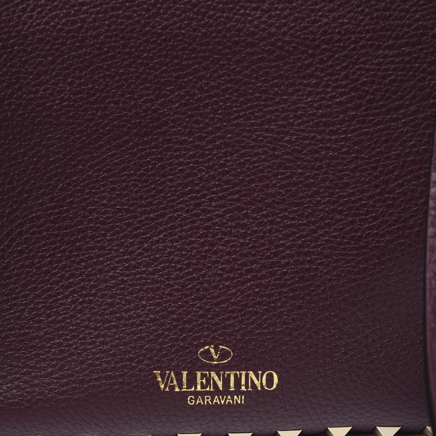 Valentino Garavani Pebbled Calfskin Mini Rockstud Flip-Lock Messenger Bag Rubin 8 of 11