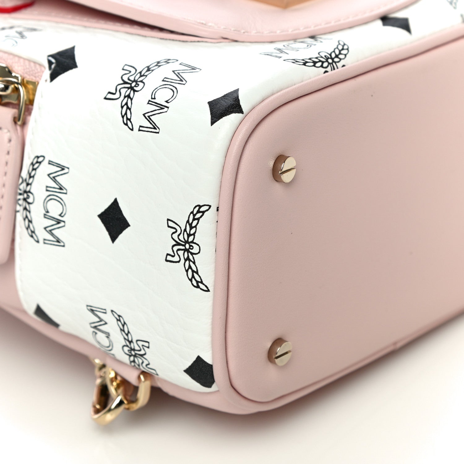 MCM Vistetos X-Mini Patricia Backpack Block Pink 7 of 8