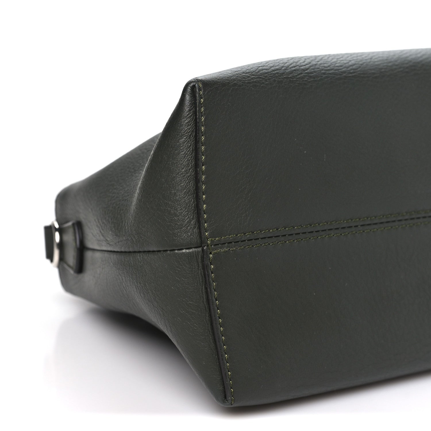 Fendi Vitello Snakeskin Medium By The Way Boston Bag Dark Green Roccia 9 of 11