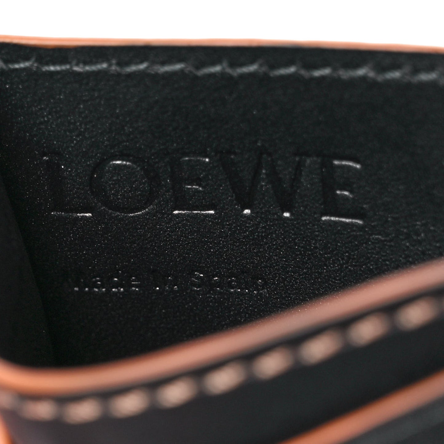 Calfskin Puzzle Card Holder Black