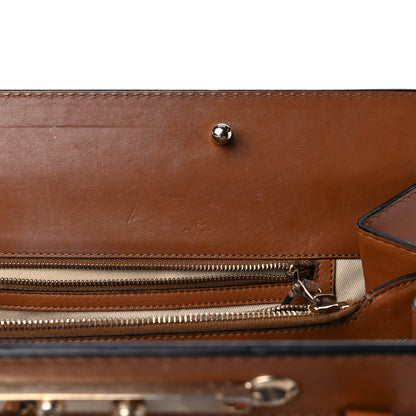 Valentino Garavani Vitello Lace Demetra Satchel Cognac 12 of 34