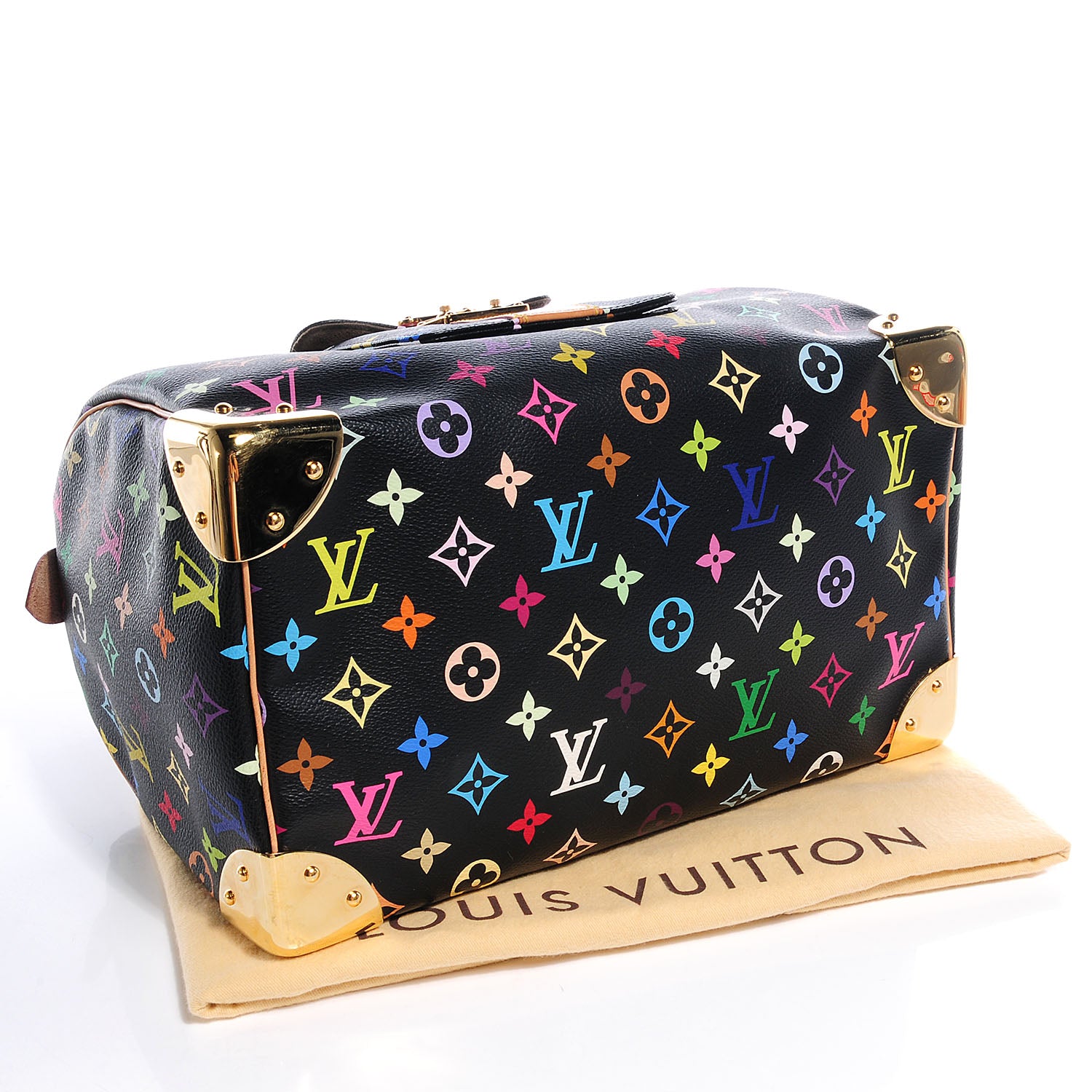 Louis Vuitton Monogram Multicolor Speedy 30 Black 4 of 7