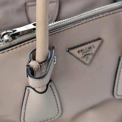 Prada Glace Calf Suede Twin Pocket Tote Pomice 19 of 21