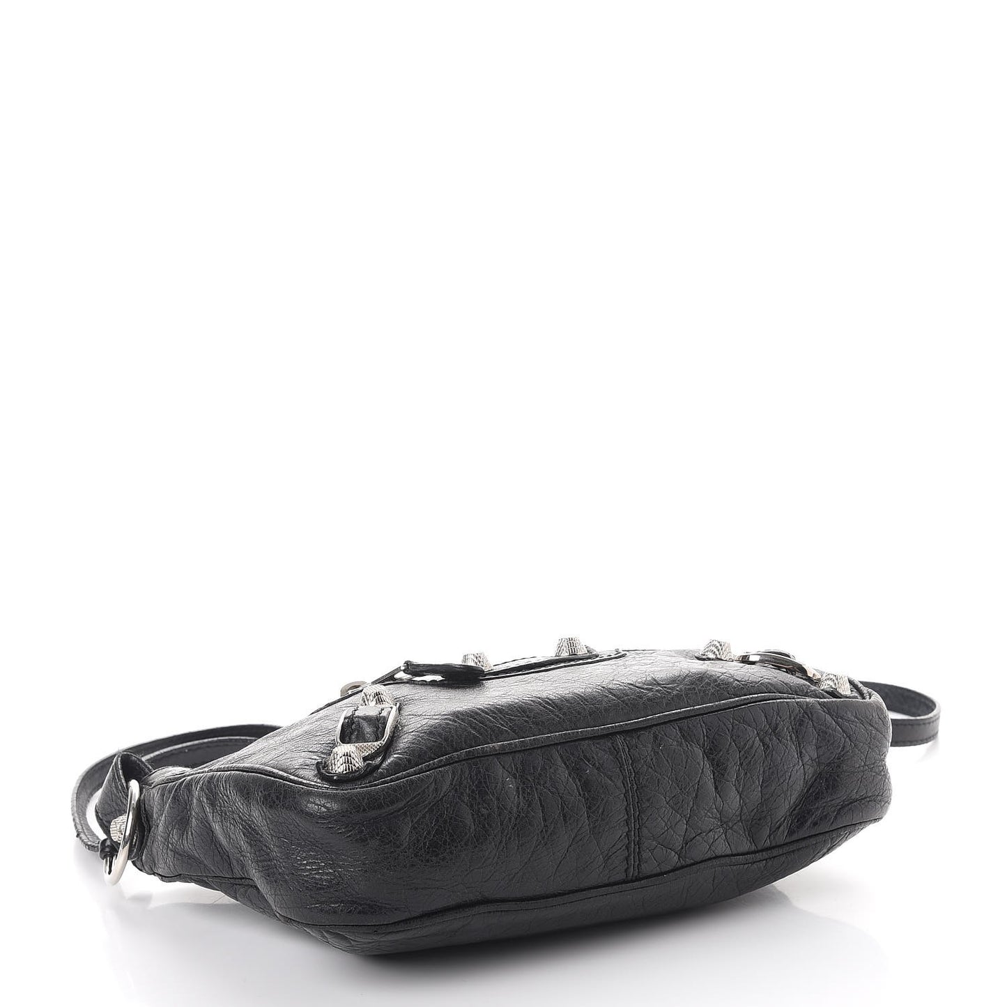 Agneau Giant 12 Silver Hardware Hip Black