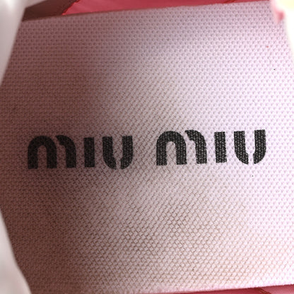 Miu Miu Technical Fabric Suede Womens Tyre Sneakers 38 Pink 8 of 9