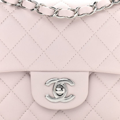 Chanel Lambskin Quilted Mini Rectangular Flap Light Purple 8 of 11