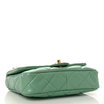 Chanel Lambskin Quilted Small Funky Town Flap Light Green 4 of 8