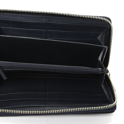 Gucci Monogram Margaux Calfskin Sukey Zip Around Wallet Beige Blue 5 of 6