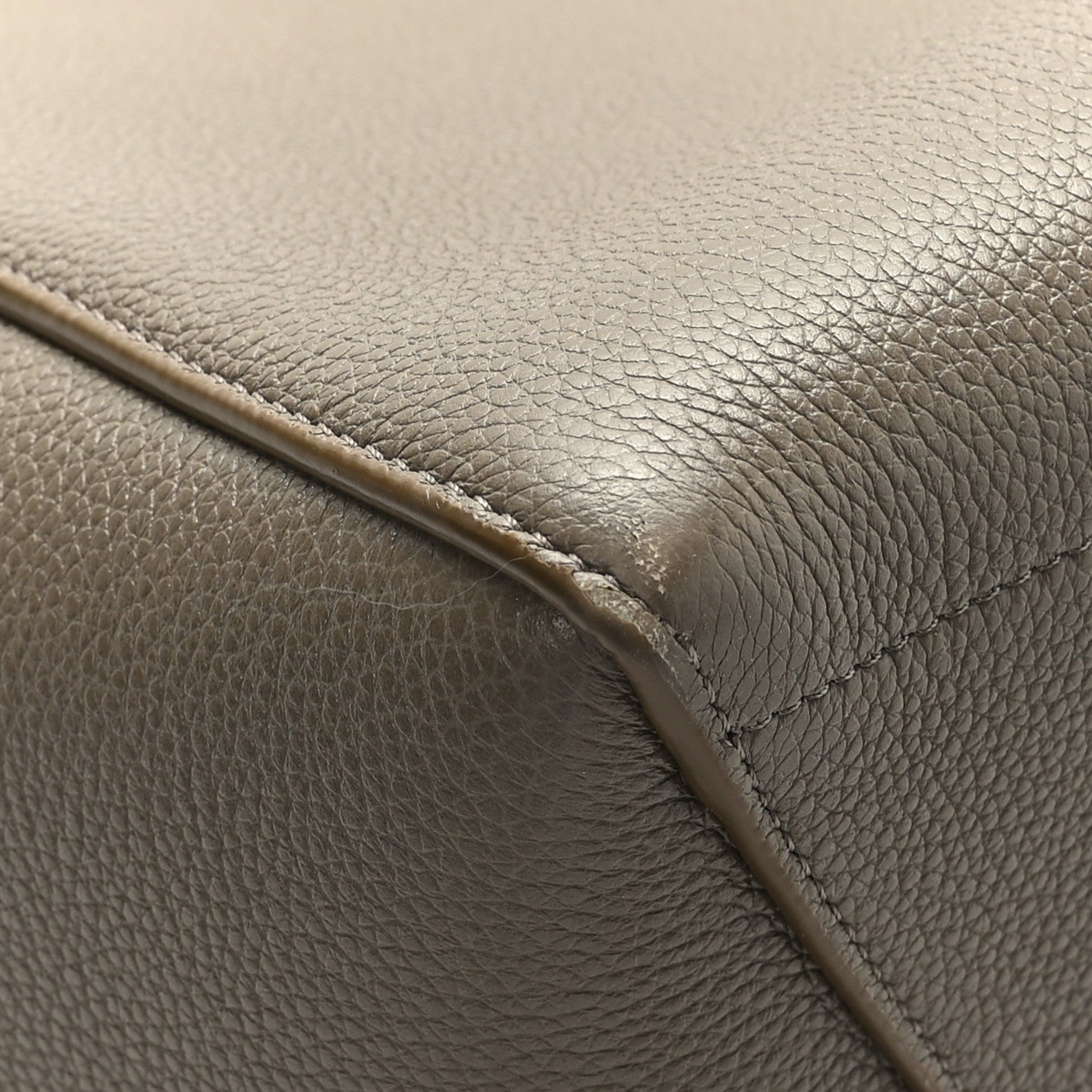 Celine Soft Grained Calfskin Sangle Bucket Bag Taupe 7 of 10