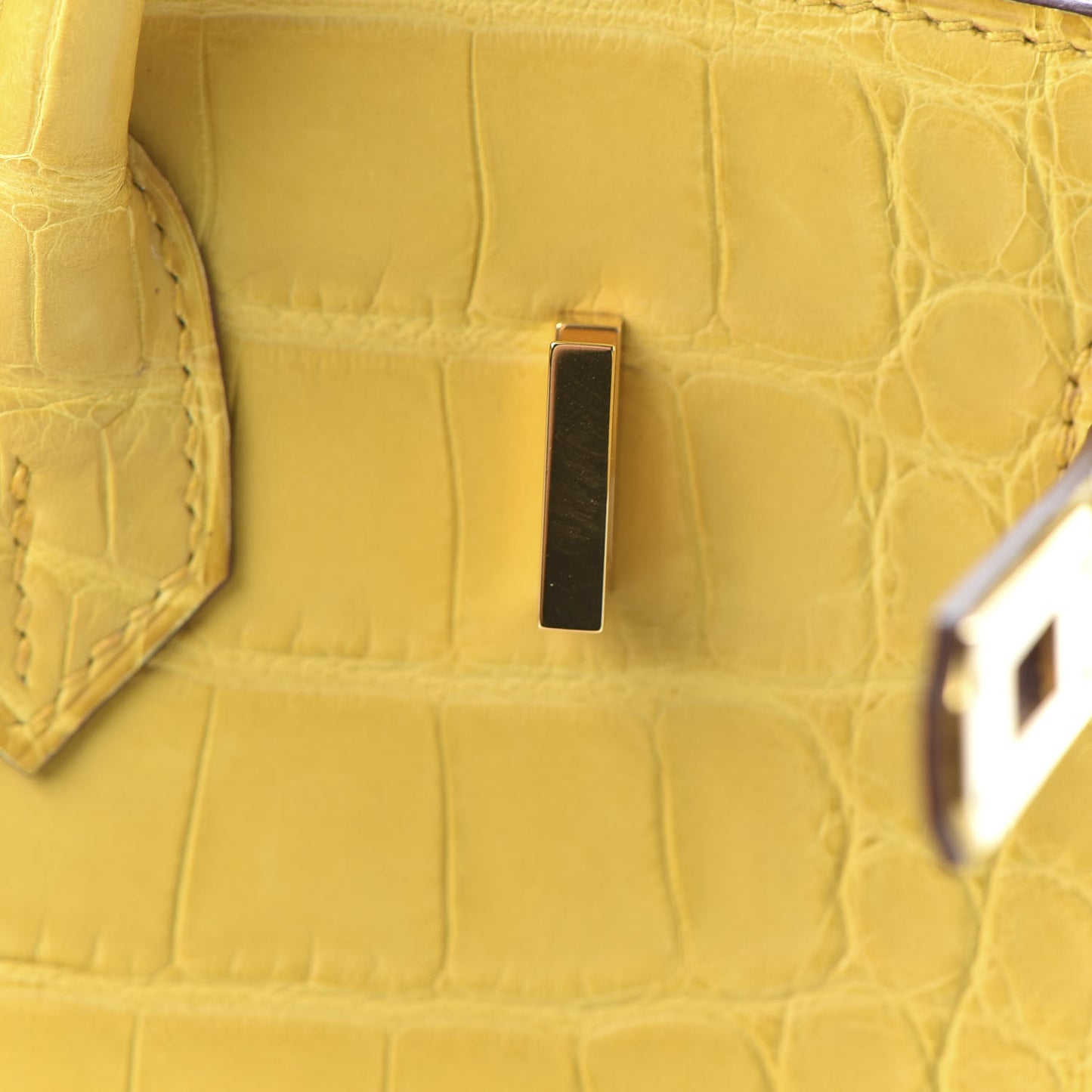 Matte Alligator Birkin 25 Jaune Ambre
