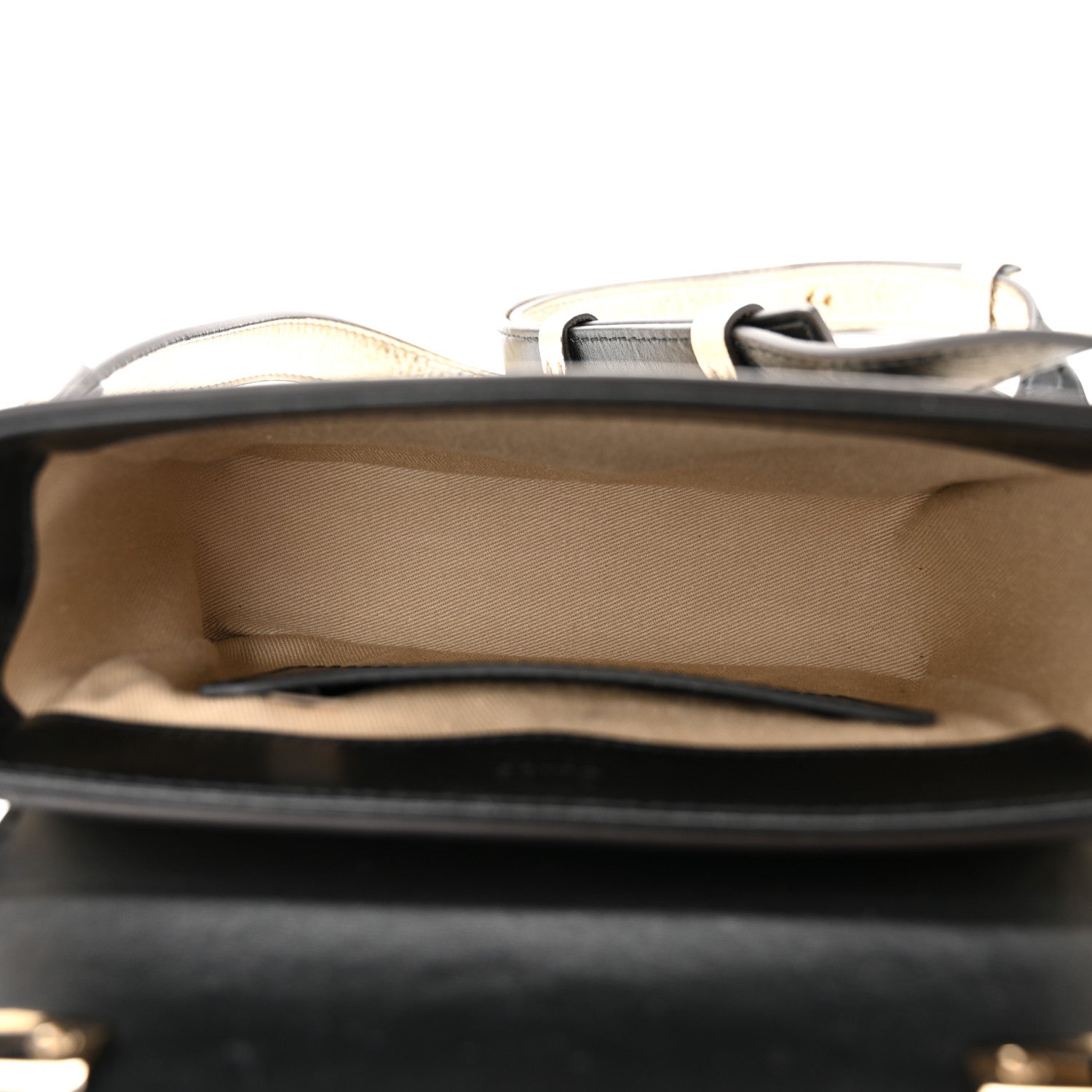 Chloe Metallic Calfskin Mini C Double Carry Gold 5 of 11