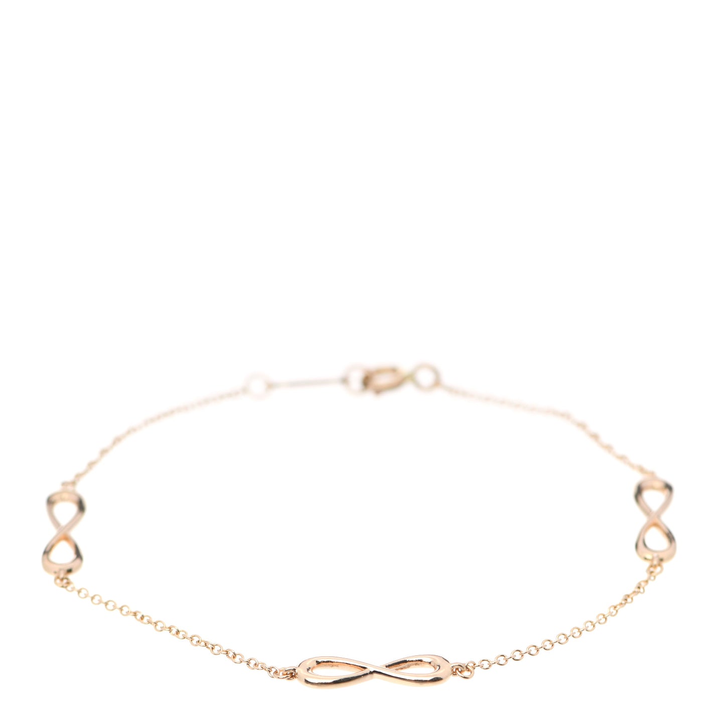 18K Rose Gold Infinity Endless Bracelet
