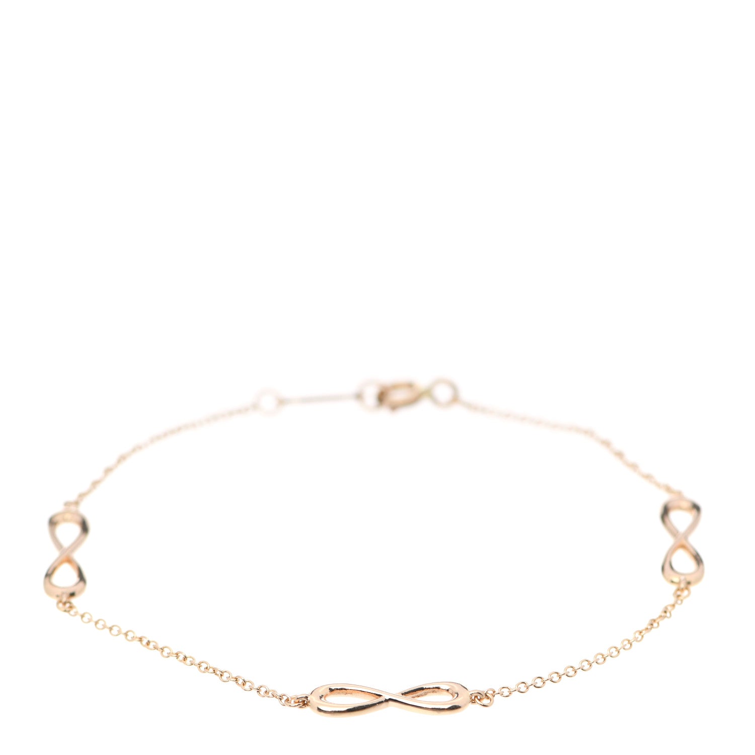 Tiffany 18K Rose Gold Infinity Endless Bracelet 1 of 5