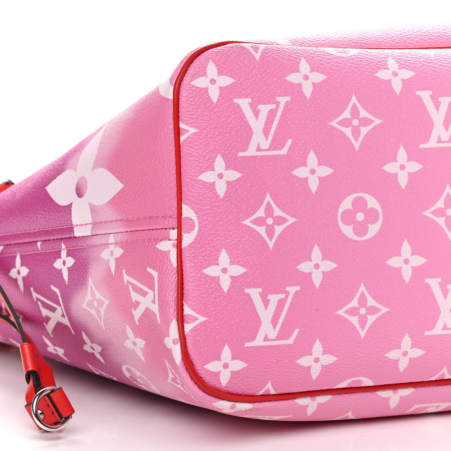 Louis Vuitton Monogram Escale Neverfull MM Rouge 9 of 10